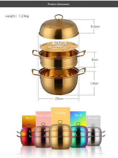 Cuiseur à Riz en Acier Inoxydable