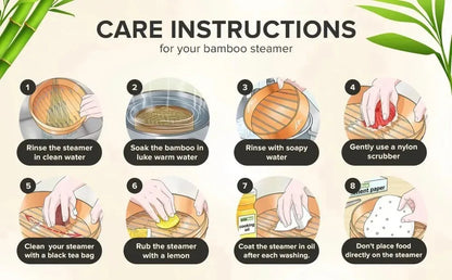 Panier Vapeur en Bambou